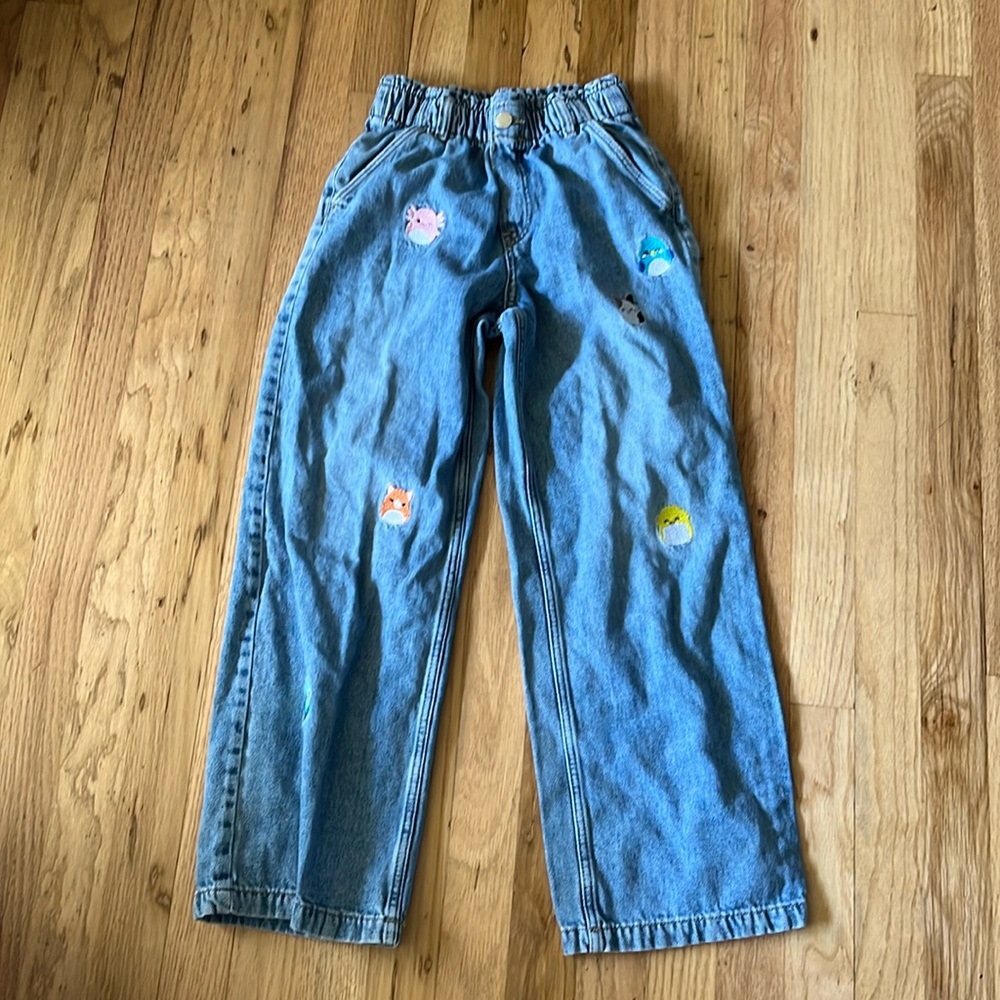 Squishmallow jeans h&m wide leg 9/10
